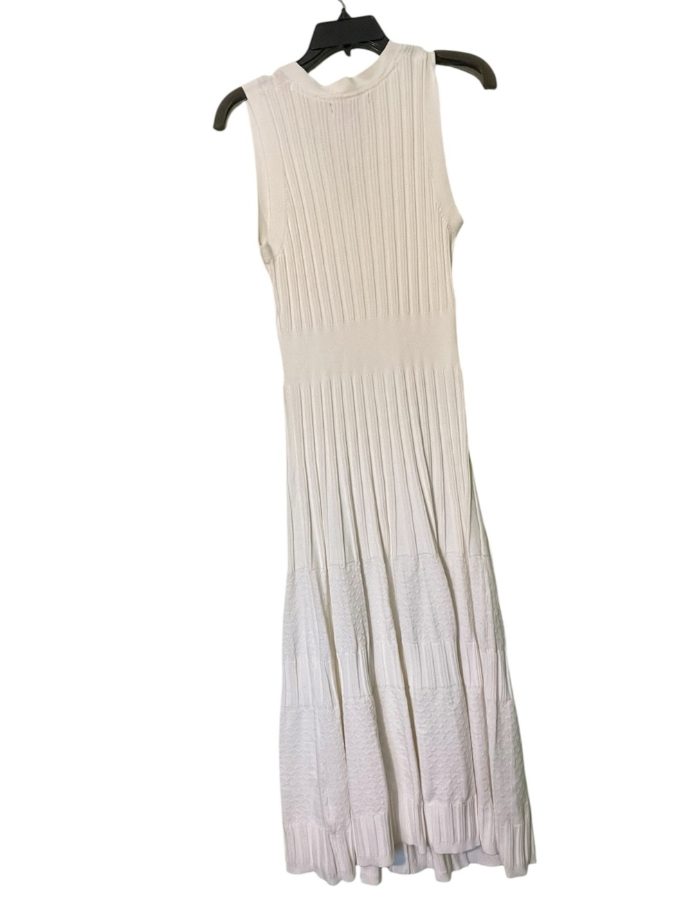Tahari ribbed knit texture with gold button details midi dress. Size large GUC - Picture 3 of 6